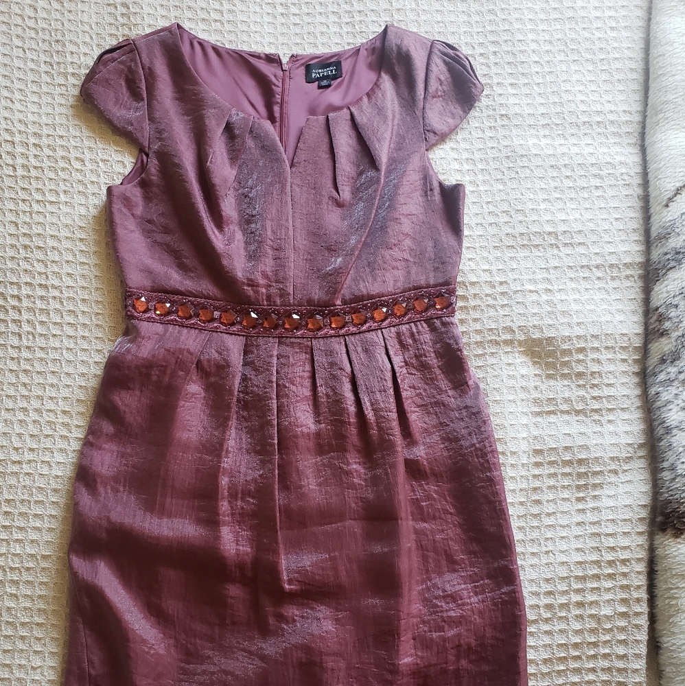 💜Metallic Purple Adrianna Papell Dress❣